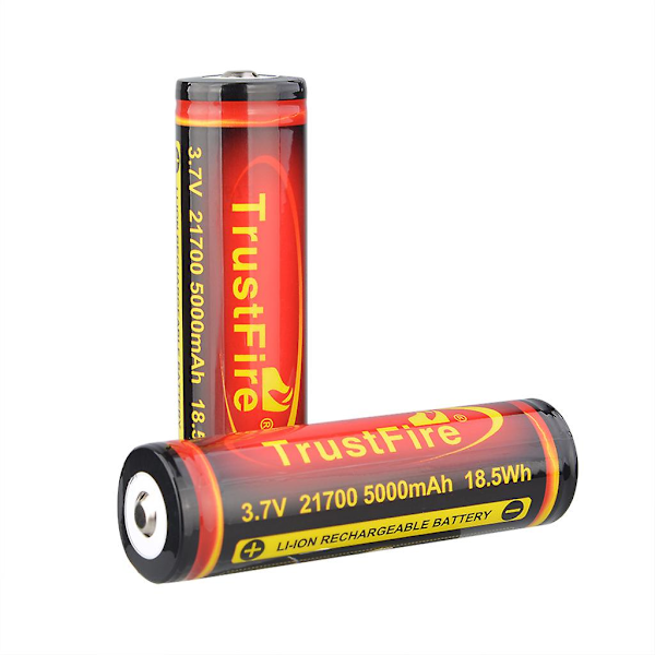 21700 5000mAh Li-ion 3.7V Genopladeligt Batteri til LED Lommelygte