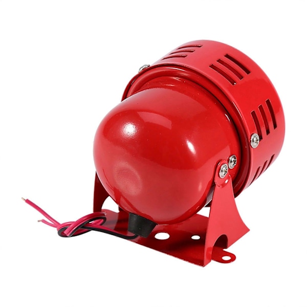 12V Elektrisk Bil Lastbil Motorcykel Driven Luftangreppssiren Horn Alarm Hög 50-tal Röd
