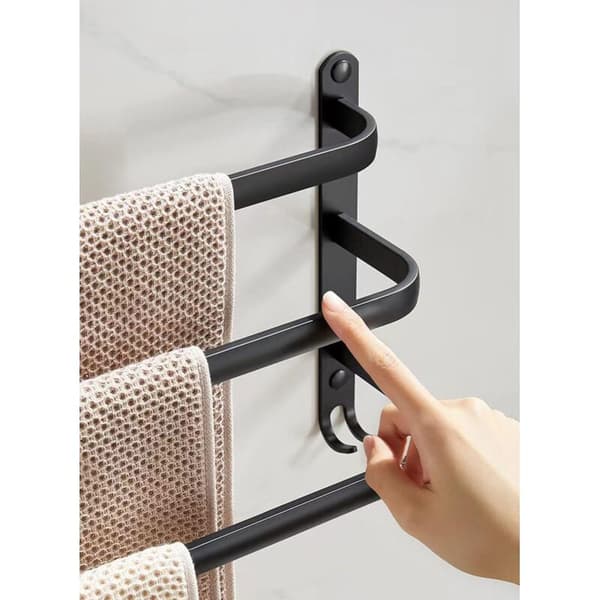 Veggmontert 60 cm badehåndkleholder