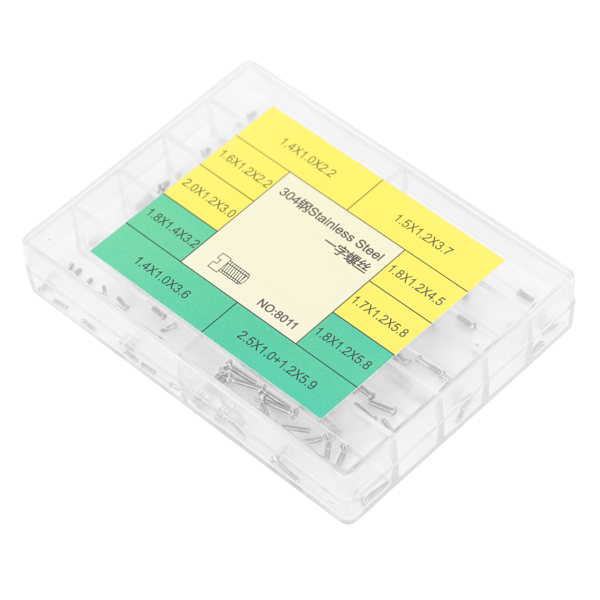 304 Rustfrit Stål Spalte Skruer Ur Bagside Dæk Assorterede Skruer Ur Reparation Værktøjer[C]