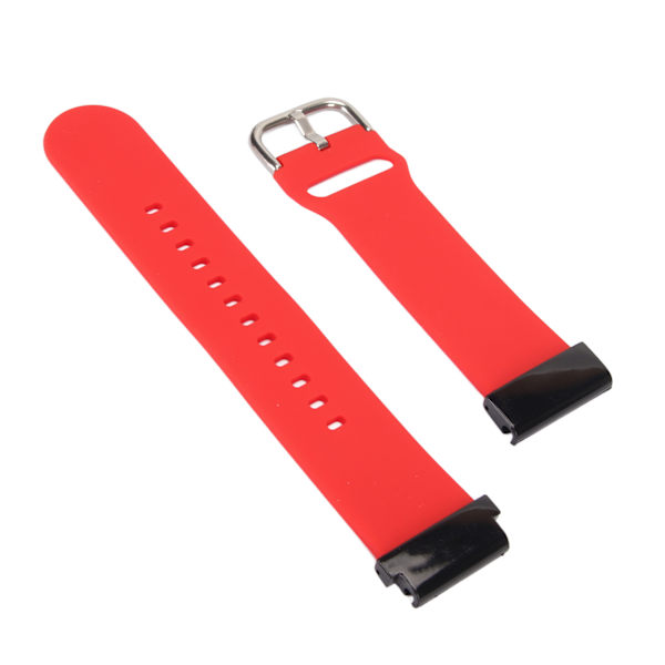 26 mm Silikonarmband Flexibel Justerbart Ersättningsarmband för Fenix 7X 6X 5X Röd[C]