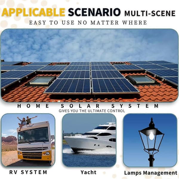 Solar Charge Controller 20A til solpaneler og batterier