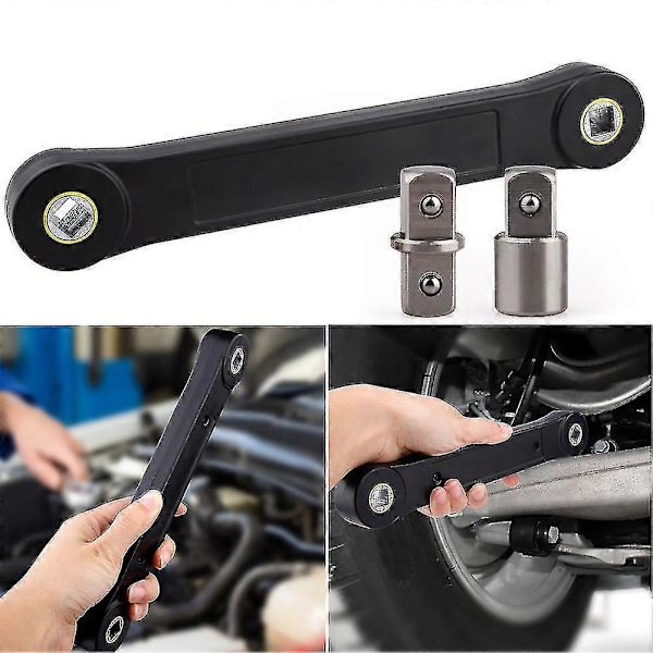 10% Rabatt - 6 st 3/8\" Universal Förlängningsnyckel Bil DIY Verktyg Nyckel Spärrnyckel Adapter Snabb (C)