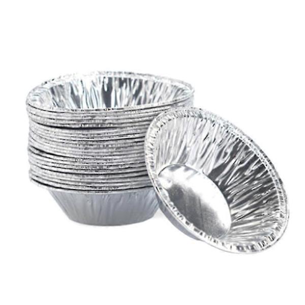 100 st Pappersformar i Aluminiumfolie för Minipaj, Tartformar, Bakplåtar