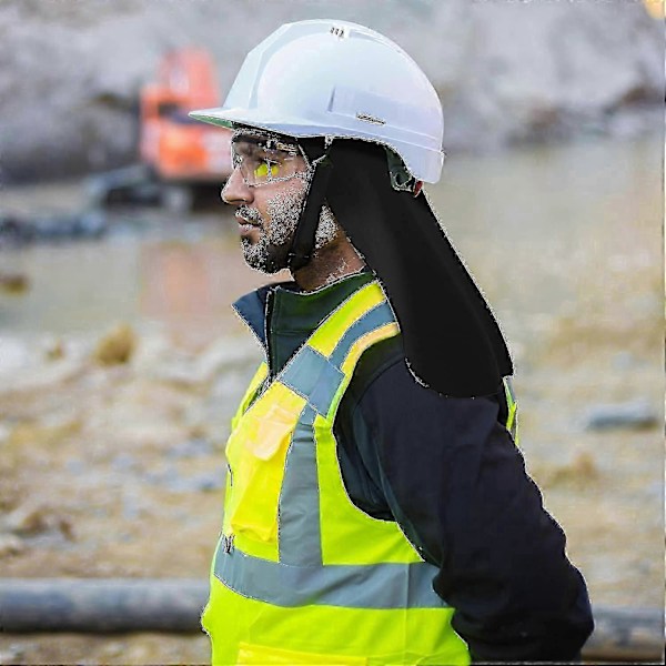 3 Stykker Hjelm Inderforing med Nakke Klap Kølehætter Inderforing Svedtransporterende Hætte med Hale Skygge til Saf (C)