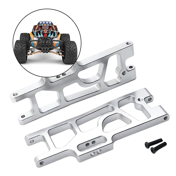 Metalliset takaalatukivarret 1/10 1/12 RC-auto Wltoys 12404 12409 hopea (C)