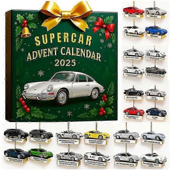 Superbiler Adventskalender Blindboks Tredekorasjon-DG