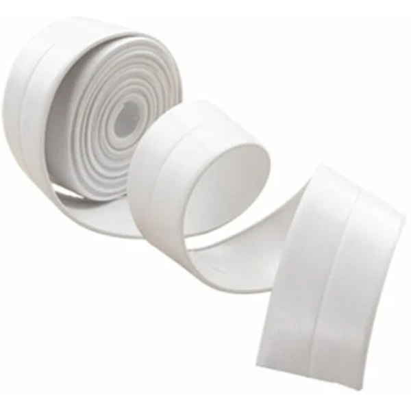 320x3.8CM Dusjtape Tetningslist Dusjlist Baderom Hvit Silikonlist Maskeringstape Badekar PE Selvklebende Kjøkkenhjørneforsegling (C)