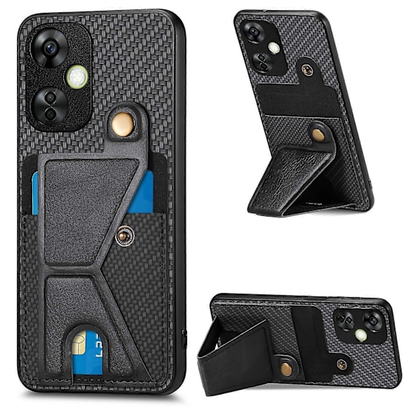 Carbonfiber Lommebok Telefonveske For Oneplus Nord CE 3 Lite Black