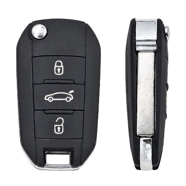 Flip Fjernkontrollnøkkel For Peugeot 208 2008 301 308 508 5008 434mhz Id46 Pcf7941 Chip Hu83 / Va2 Bl