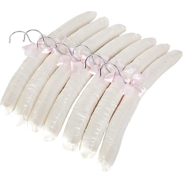 Vadderade Färgade Hängare I Satin, Mycket Resistenta, 38 Cm, 10 Stycken