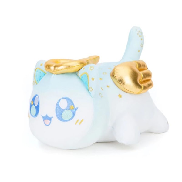 25cm Ängelkatt Plysch Populär Katt Plysch Kollektion - 100% Polyester Plushie Kudde Broderad - Mjuk Fylld Djur Samlarobjekt (Ängelkatt)