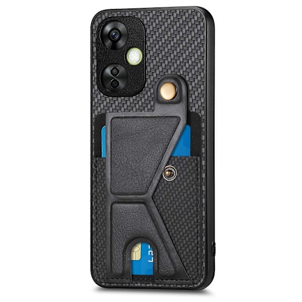 Kolfiberplånboksfodral för OnePlus Nord CE 3 Lite Black