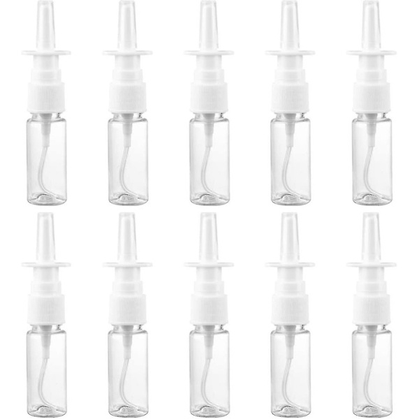 5ml Næsesprayflaske Næsepumpe Sprayer Genopfyldbar Rejse Størrelse (5ml, 20 stk) (a-1b) 15ML