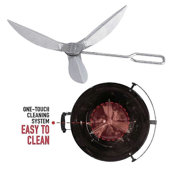 22-1/2-tommer One-Touch rengøringssystem kit kompatibelt med Weber grilldele (C)