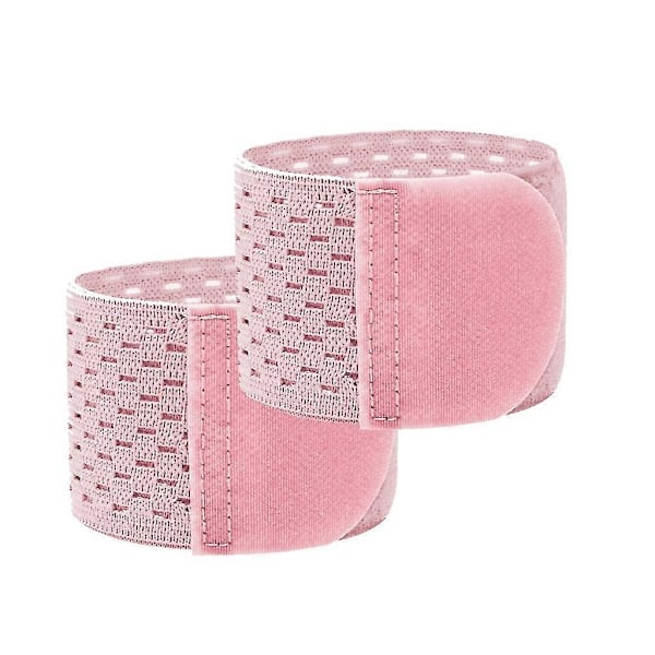 Hög Elastisk Handledsskydd Justerbart Handledsstöd Handledsremmar Fitness Tyngdlyftning Handledslindor För Lindring av Handledssmärta Rosa (C)