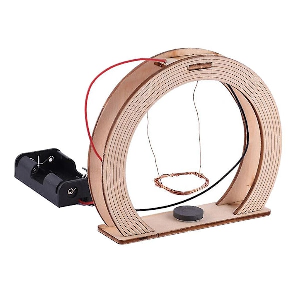 Trä DIY Vetenskap Elektromagnetisk Gung Leksak Experiment Kit för Barn (C)