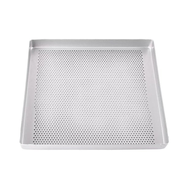 Kvadratisk Bakplåt i Aluminiumlegering, Icke-klibbig, Perforerad, för Kakor, Cookies, Ugnsbakning -ZZY