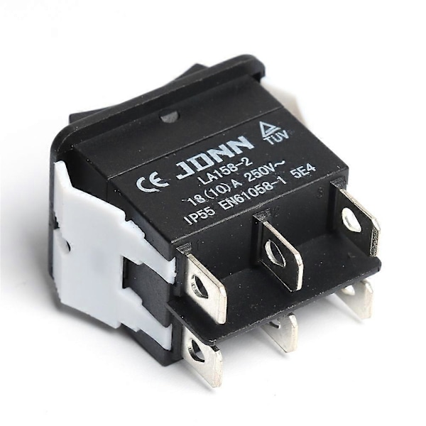 Mikro Elektrisk Kontrollbryter Enhet Dobbel Reset Bryter LA158-2 10A 250V JDNN Vanntett (HYYC)