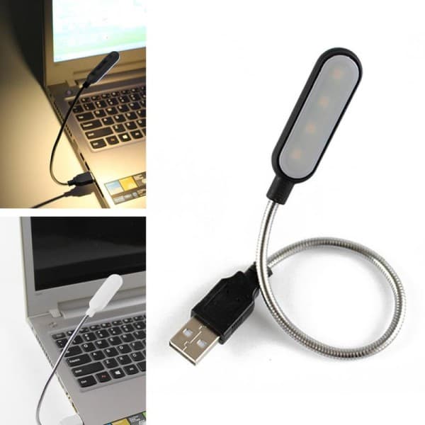 Reise bærbar USB leselampe mini led boklys nattlys