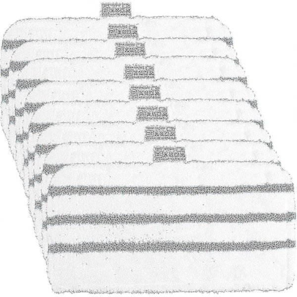 Set om 8 för Black And Decker Fsmp20 Ångmopp för Black Decker Fsm1630, Fsm1616, Fsmh13e5, Fsm1321 (C)