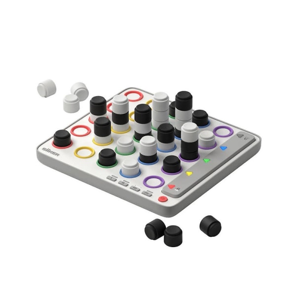 Smart Piral Chess Fyra färgglada 3d elektroniska 4 i rad med intelligenta Ai-drivna strategibrädspelspresenter för barn as shown