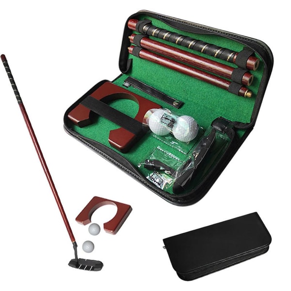 Resa Golf Putter Set Putting Cup Hål med löstagbara Putter Balls Kit