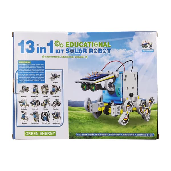 Solcelledrevet robot DIY-konstruksjonssett for barn 8+ år