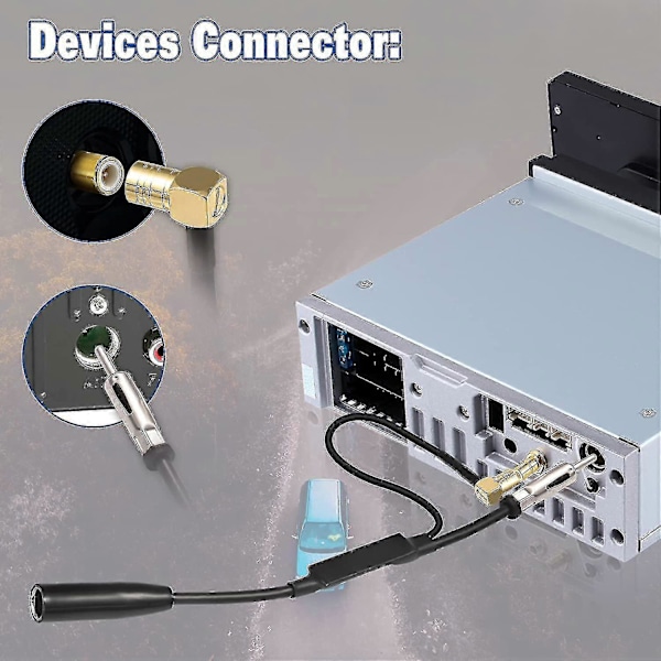 DAB Antennesplitter Bilsplitter SMB Adapter DIN Plugg Bilantenne Autoradio DAB Antenne For Bilradio Peer
