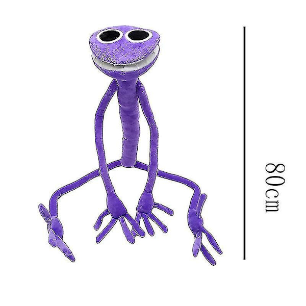 Mike 80cm Rainbow Friends Plyschdocka Leksaksspelkaraktär Rädsla Lila Monster Kan Öppnas Plushie Fylld Halloween Leksaker Presenter-e