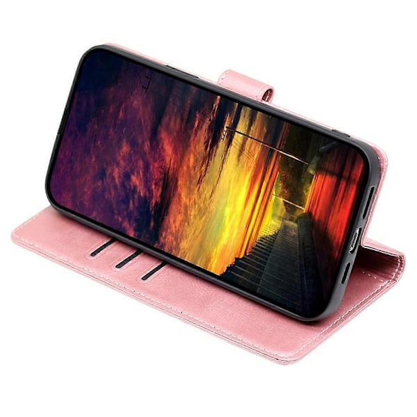 Plånboksfodral i PU-läder med stativ för Nokia G11 Plus 4G, kalvskinnsmönster Multicolor Style C