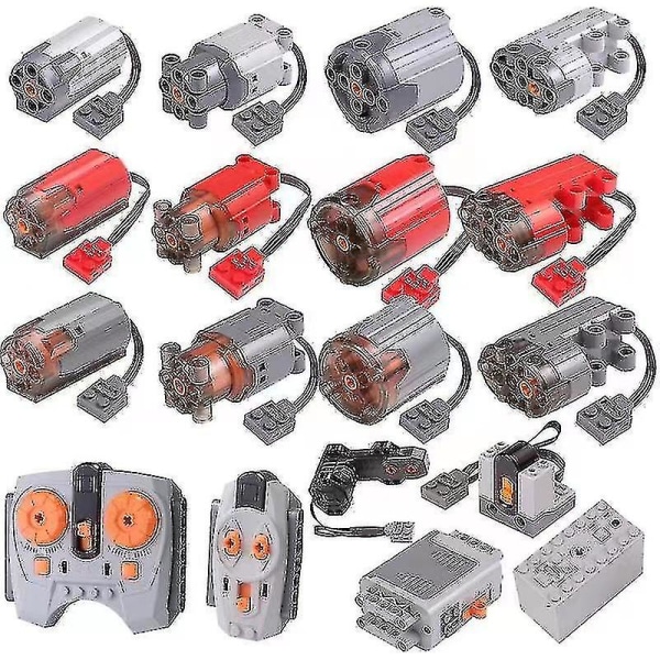 Anpassa till Lego Motor Power Byggstenar Leksak Monster Motor Moc Mekanisk grupp Plug-in Teknik Set