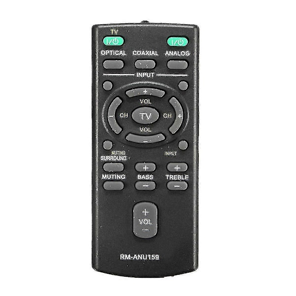 Fjärrkontroll Rm-anu159 För Sony Soundbar Ss-wct60 Rm-anu192 Ht-ct60bt Sa-ct60bt Sa-ct60