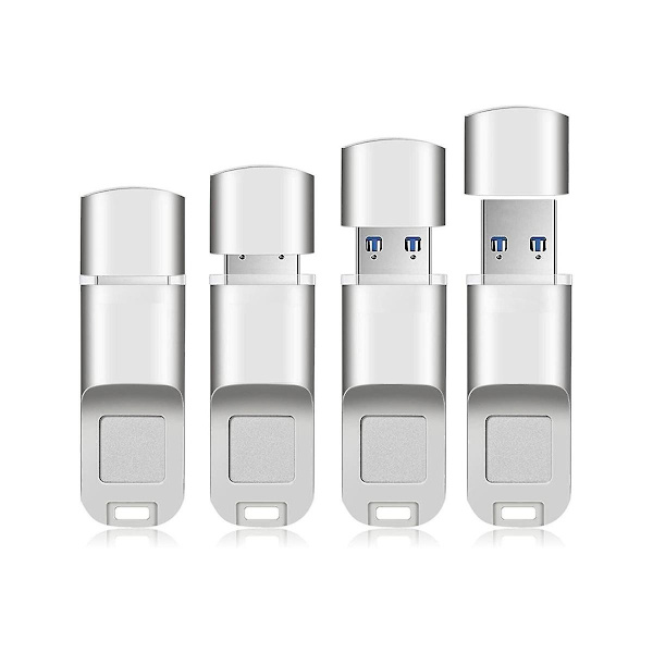 Fingeravtrycks USB3.0 Flash Drive 128GB Noggrann Identifiering Sekretesshantering Nyckel USB Fingeravtryck