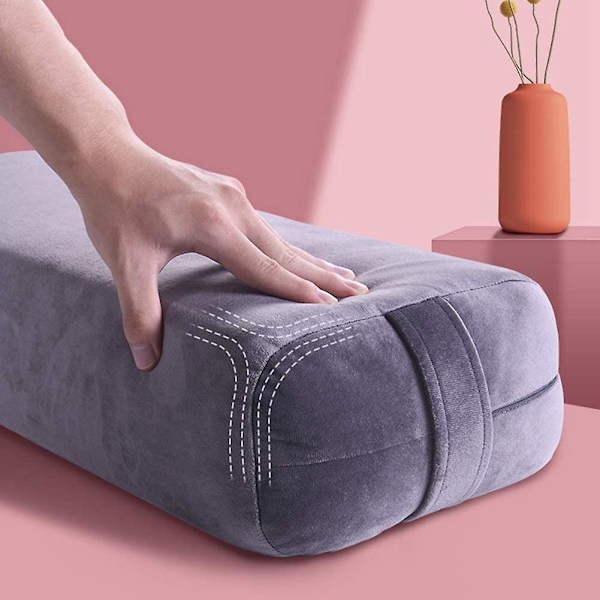 Yogaboltstöd för Meditation och Stöd - Rektangulär Yogakudde - Yogatillbehör från Maskintvättbar