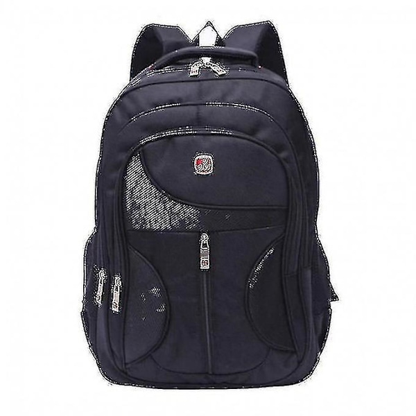 Ryggsäckar 15.6 Herr Utomhus Nylon Vattentät Laptop Ryggsäck Svart (C)