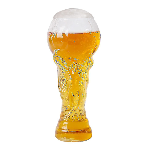 VM-Ölburk 450ml Fotboll Ölburk Fotbollsformad Glas VM-Troféformad Ölburk