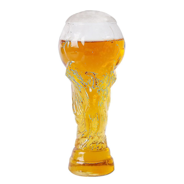 World Cup Beer Mug 450ml Soccer Beer Mug Soccer Shaped Glass Soccer World Cup Trophy Shaped Beer Mug