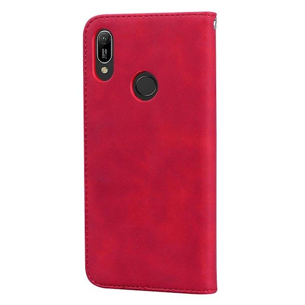 For Huawei Honor 8A / Y6 (2019) Forretningsmagnetisk etui Red