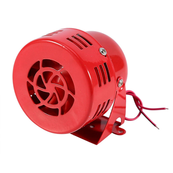 12V Elektrisk Bil Lastbil Motorcykel Driven Luftangreppssiren Horn Alarm Hög 50-tal Röd
