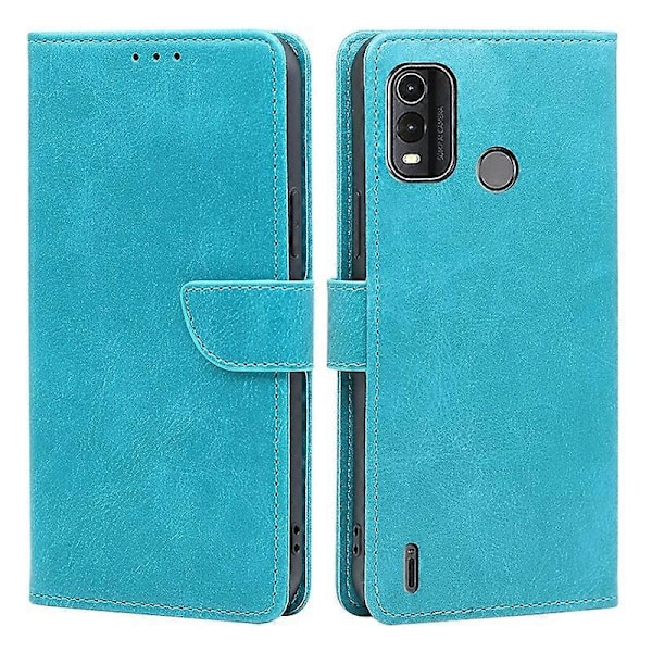 For Nokia G11 Plus 4G Flip PU Læder Wallet Case Stativ Kalveskind Struktur Telefon Cover Multicolor Style D