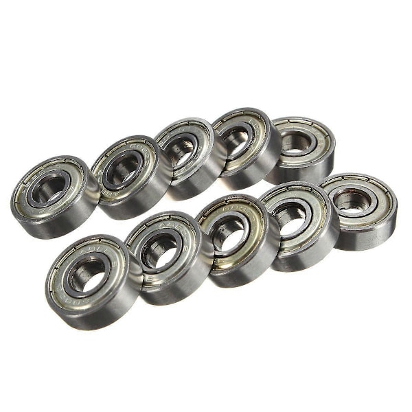 10 stk. 8 x 22 x 7 mm Skateboard Scooter Kuglelejer Hjul ABEC-5 608ZZ I6(FCC)