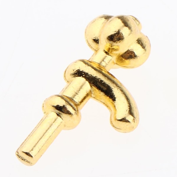 10 Stycken Miniatyr Metall Vattenkran för 1/12 Dockhus Tillbehör A (C)