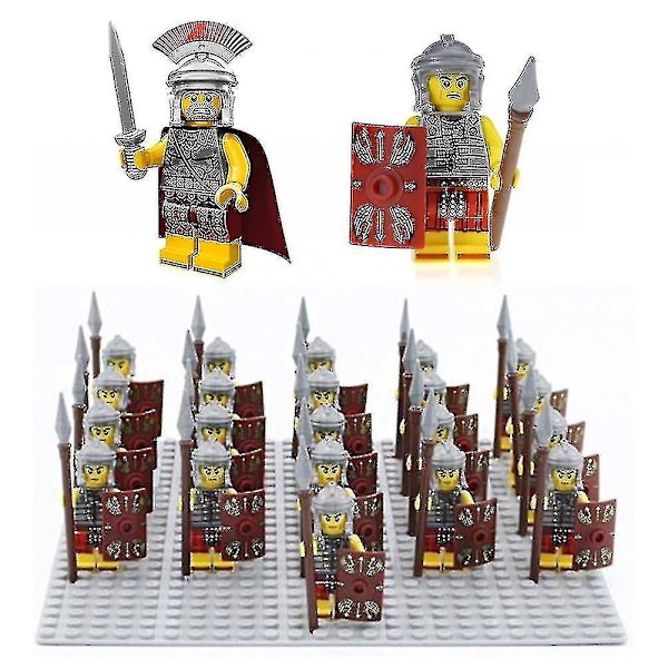 21 stk./sæt Romerske Militære Centurionsoldater Minifigurer Hær Legetøjssamling