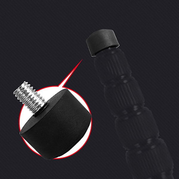 Universal Anti-Slip M8 Gummifod til Tripod Monopod (1/4 tomme 3/8 tomme)