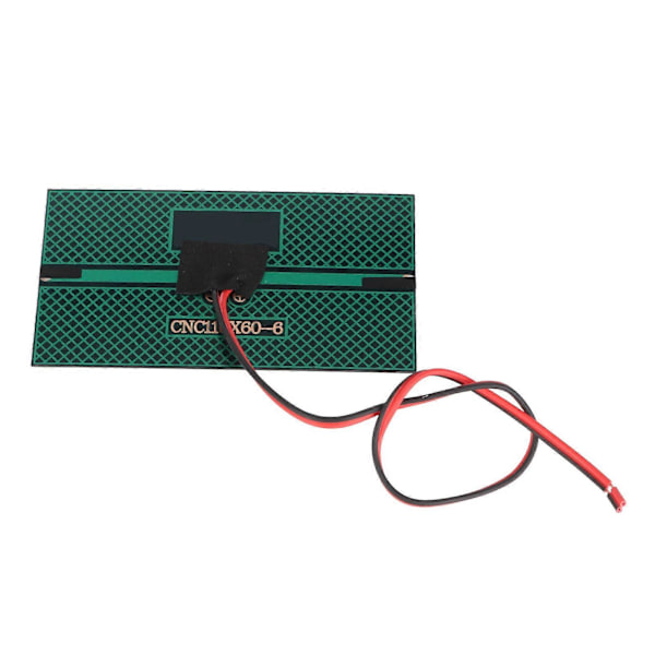 3st DC 6V 1W Solpanel Cell Power Module Polykristallin Kisel Solpanel med 30cm Kabel (C)