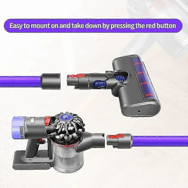Ersättningsförlängningsrör för Dyson v11 V15 V10 V7 V8 Sladdlösa Dammsugare Aluminiumförlängning