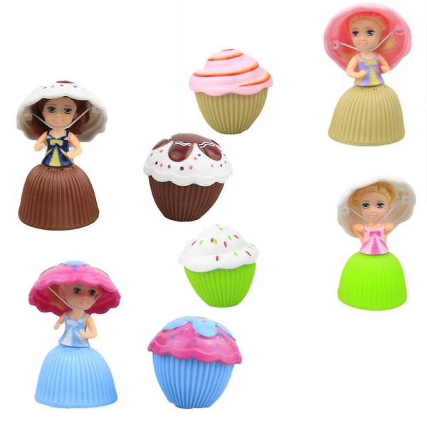 Söt doftande deformerbar överraskning Cupcake Princess Doll Leksaker Barn Flickor Present Random Color