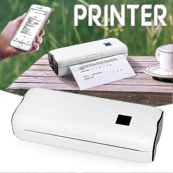 Mini Husholdningsblækfri A4-printer Multifunktionel Mobilprinter til Billede Journal (Kun Papir 50 stk) - På lager
