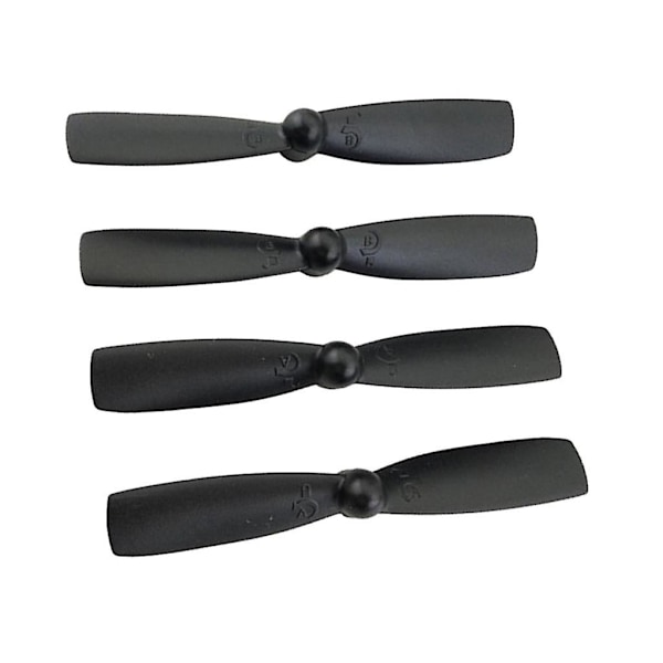 2x4st Svarta CW CCW Propeller Reservdelspropeller för MJX B3 Bugs 3 Mini RC Drönare (C)